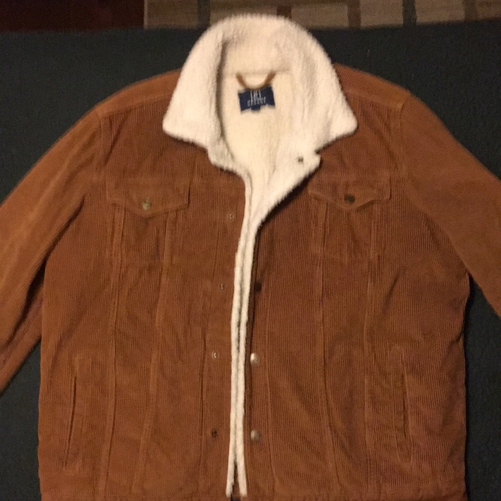 Corduroy Wool Lined Winter Coat